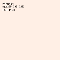 #FFEFE4 - Fair Pink Color Image